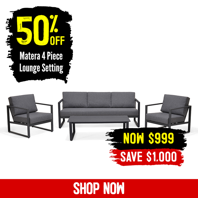 50% Off Matera 4 Piece Lounge Settings | Shop Now